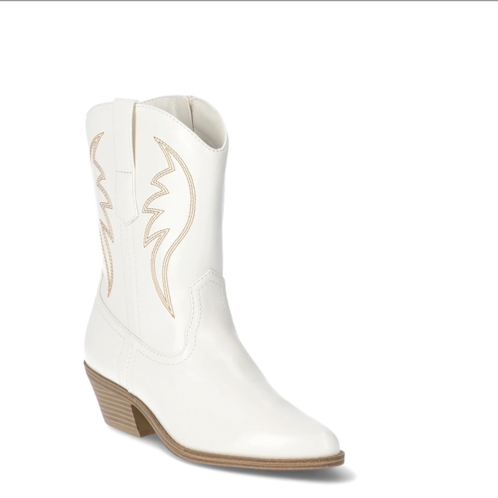 Women's Short Western Boot/Western Cowgirl Cowboy/Cosy Womens Short Cowboy Boots - Picture 4 of 5